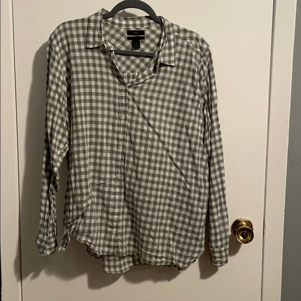 Jcrew gingham button down
